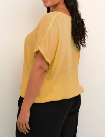 Bluza Kaffe Curve, galben Galben