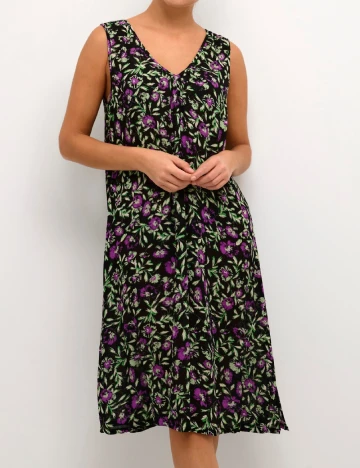 Rochie medie Kaffe, imprimeu floral Floral print