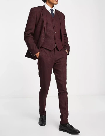 Pantaloni ASOS, visiniu