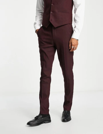 Pantaloni ASOS, visiniu