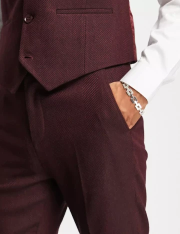 Pantaloni ASOS, visiniu