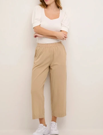 Pantaloni Kaffe, crem