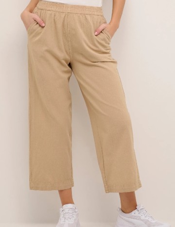 Pantaloni Kaffe, crem