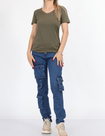 
						Tricou Kaffe, verde