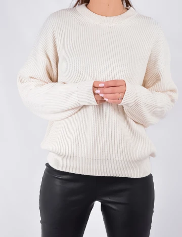 Pulover Zara, bej, L Crem