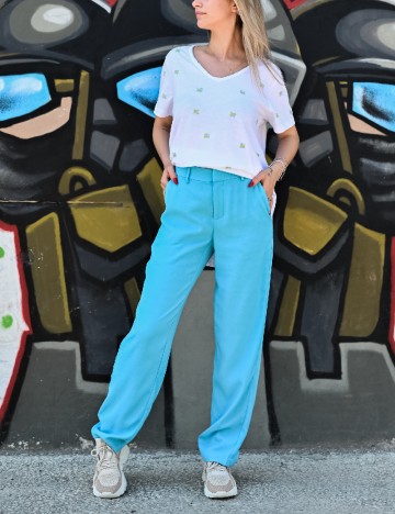 
						Pantaloni Cream, bleu