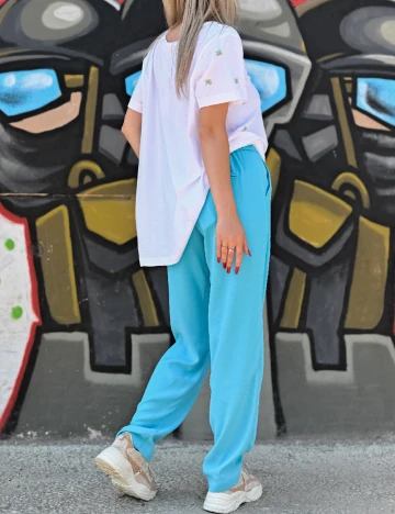 Pantaloni Cream, bleu