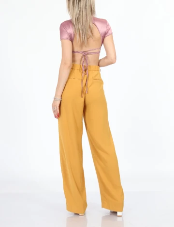 Pantaloni Cream, mustar