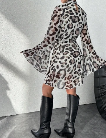 Rochie scurta SHEIN, animal print Animal print