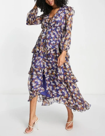 Rochie medie ASOS, albastru Albastru