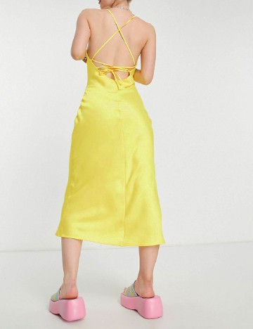 Rochie medie COLLUSION, galben