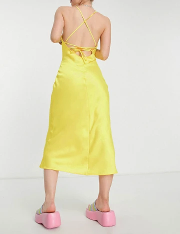 Rochie medie COLLUSION, galben