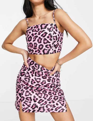 Fusta Miss Selfridge, animal print
