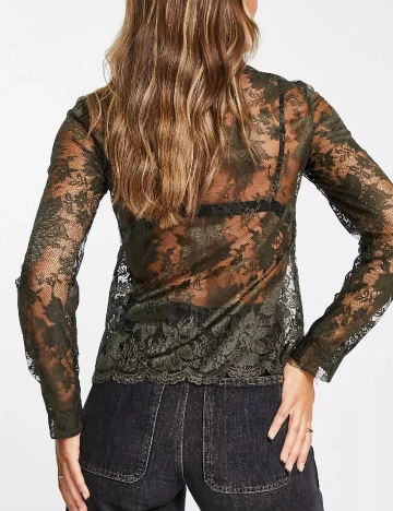 Camasa Top Shop, verde Verde