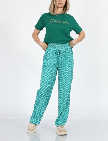Pantaloni Cream, verde