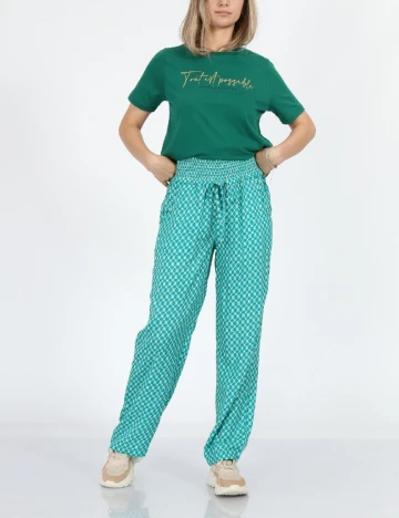 Pantaloni Cream, verde