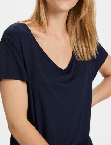 Tricou Kaffe, bleumarin