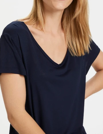 Tricou Kaffe, bleumarin