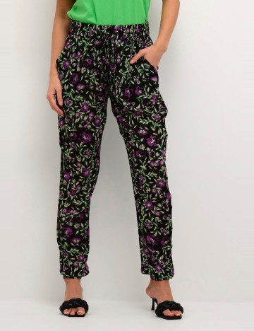 Pantaloni Kaffe, negru