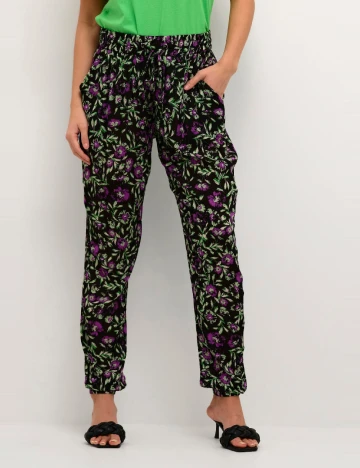 Pantaloni Kaffe, negru Negru