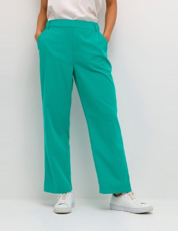 Pantaloni Cream, turcoaz