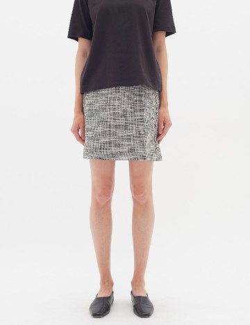 
						Fusta InWear, alb/negru