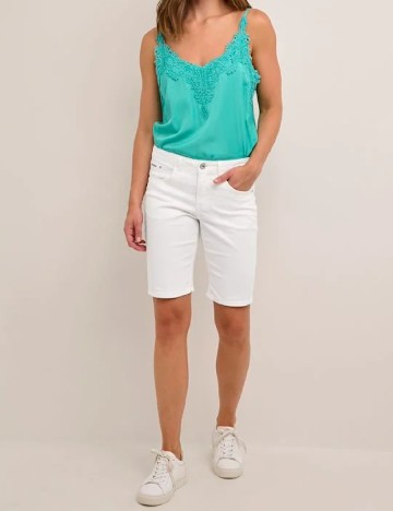 Pantaloni scurti Cream, alb