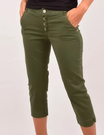Pantaloni Comma, kaki, 34