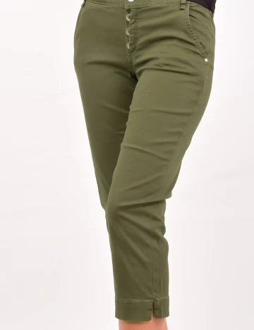 Pantaloni Comma, kaki, 34