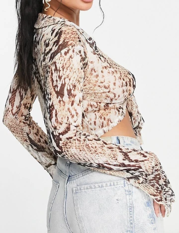 Top ASOS, imprimeu sarpe