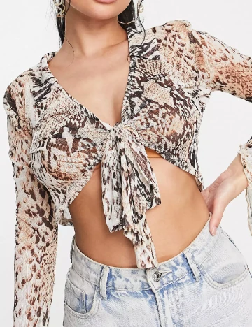 Top ASOS, imprimeu sarpe