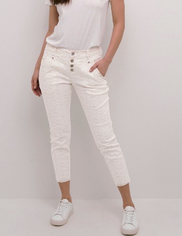 Blugi Cream, crem/alb