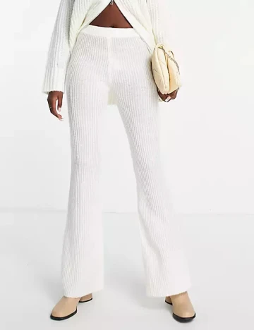 Pantaloni AsYou, ecru Alb
