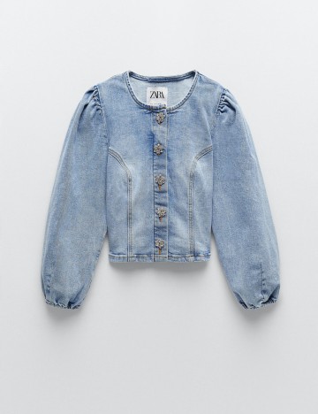 Camasa Zara, albastru denim, XS
