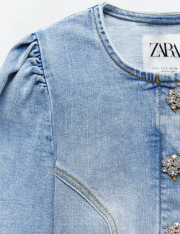 Camasa Zara, albastru denim, XS