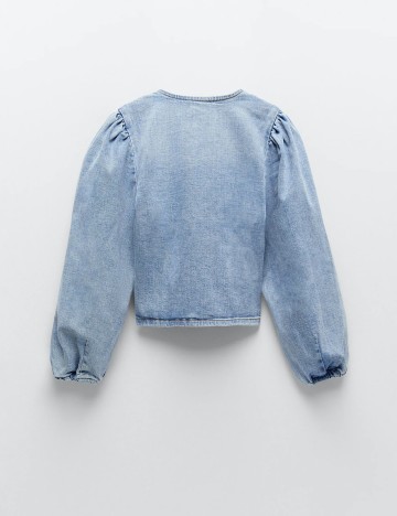 Camasa Zara, albastru denim, XS