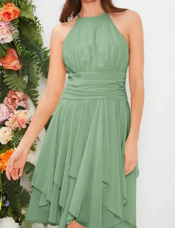 Rochie scurta SHEIN, verde