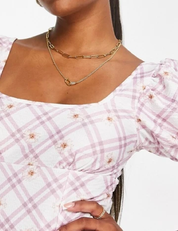 Rochie medie Miss Selfridge, alb