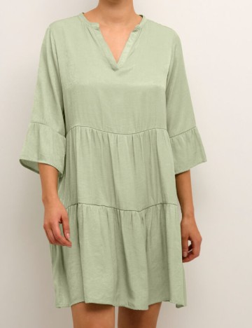 
						Rochie scurta Cream, verde
