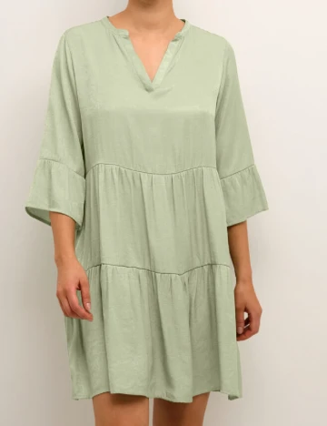 Rochie scurta Cream, verde