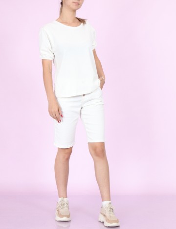 Bluza Cream, alb
