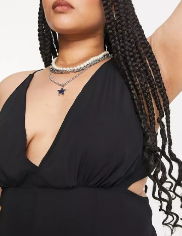 Rochie scurta ASOS Curve, negru
