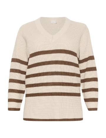 Pulover Kaffe Curve, crem