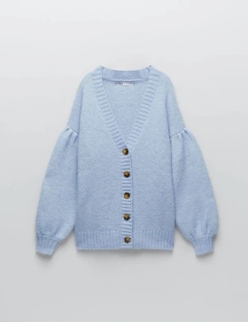 Pulover Zara, albastru deschis, M Albastru