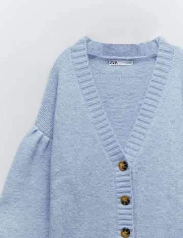 Pulover Zara, albastru deschis, M Albastru