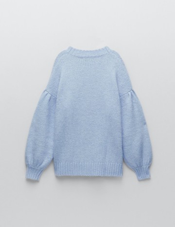 Pulover Zara, albastru deschis, M
