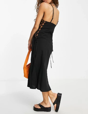 Rochie medie ASOS, negru Negru