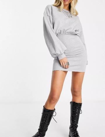 
						Rochie scurta ASOS, gri