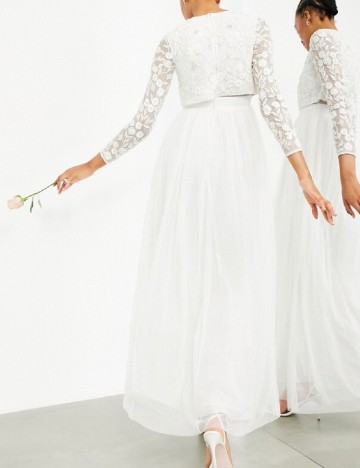 Rochie lunga ASOS, alb