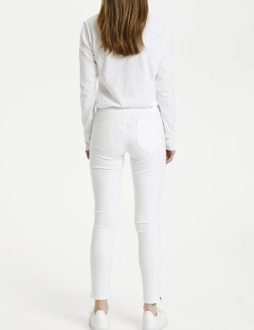 Blugi My Essential Wardrobe, alb